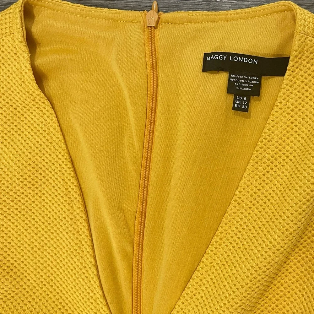 Maggy London Yellow Mini Dress - Picture 3 of 3